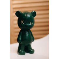 Статуэтка К.РАМА Мишка кожаный Kaws & Bearbrick (зеленый)