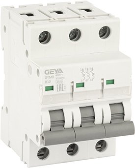 

Выключатель автоматический GEYA GYM8 3P 10А B 4.5кА GYM83P10B
