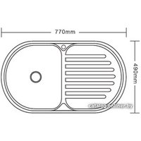 Кухонная мойка Ledeme L67749-L