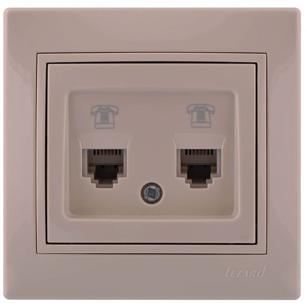 

Розетка телефонная Lezard Mira 701-0303-138