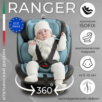 Детское автокресло Sweet Baby Ranger 360 Isofix 0-36 (черный/синий)
