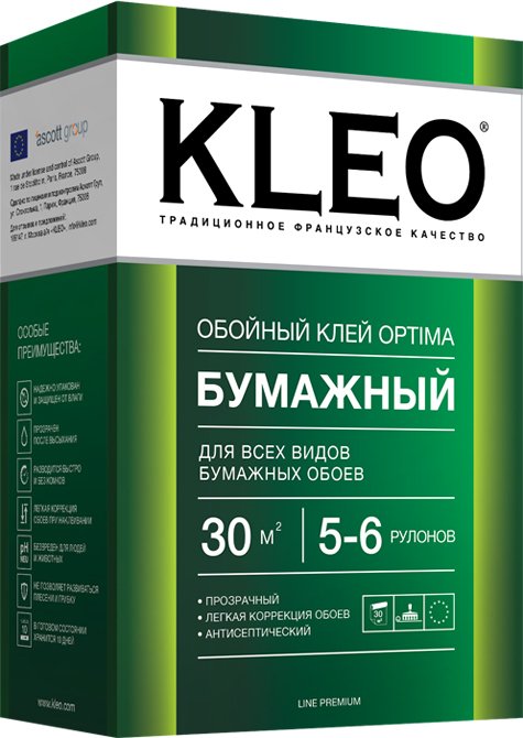 

Клей для обоев Kleo Optima Бумажный (120 г)