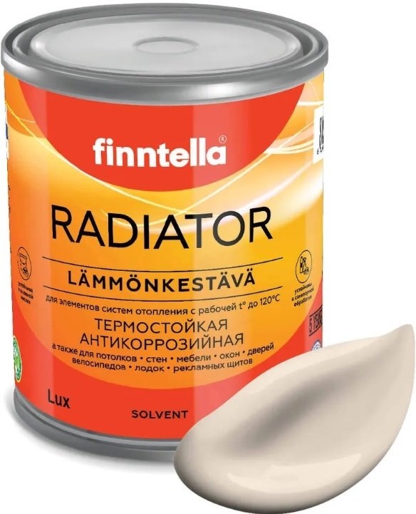 

Краска Finntella Radiator Silkki F-19-1-1-FL101 0.9 л (бежевый)