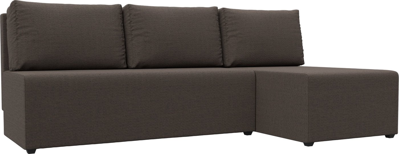 

Угловой диван Лига диванов Поло правый 124819 (рогожка амур коричневый)