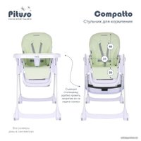 Высокий стульчик Pituso Compatto (mint)