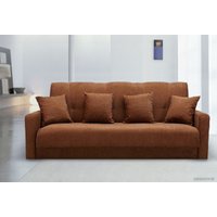 Диван Луховицкая Мебельная Фабрика Милан пружинный 140 (коричневый)