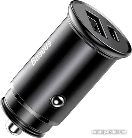 Автомобильное зарядное Baseus Circular Metal A+C 30W PPS Car Charger CCALL-BS01 (черный)