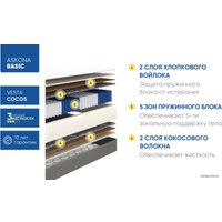 Матрас Askona Basic Vesta Cocos 90x200