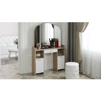 Туалетный столик с зеркалом Трия София Т2 (дуб сонома/белый)
