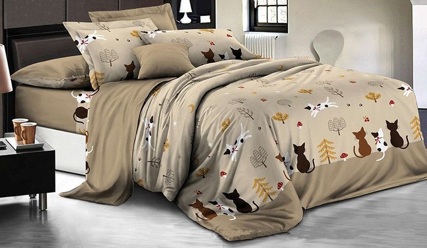 

Постельное белье Бояртекс №8421-08 2сп с простыней евромакси (креп-жатка)