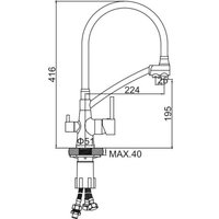 Смеситель Ledeme L4855D-12