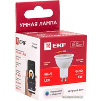 Светодиодная лампочка EKF GU10 Connect 5W WIFI RGBW