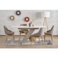 Кухонный стол Halmar Xarelto 130-175/85/76 (кашемир/дуб кремона)