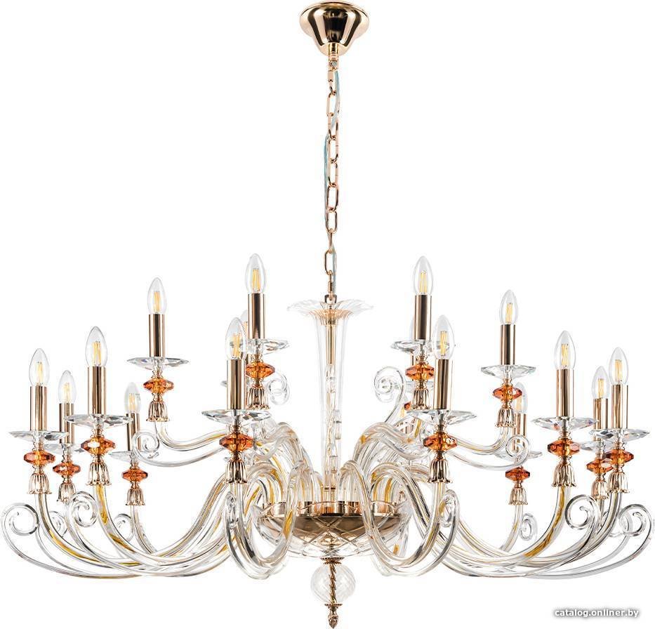 Подвесная люстра Crystal Lux Catarina Sp12+6 V2 Gold