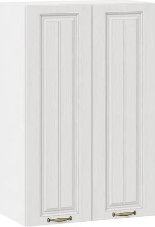 

Шкаф навесной Трия Лина 1ВВ6 с двумя дверями (белый/белый)