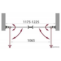 Душевая дверь BelBagno Sela-B-2-120-P-Cr (текстурное стекло)