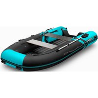 Моторно-килевая лодка Gladiator E420S (черно-бирюзовый)