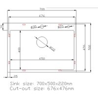 Кухонная мойка Stellar Decor S7050NB-D (нано черный) в Бресте