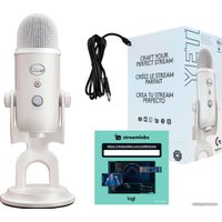 Проводной микрофон Blue Yeti Aurora Collection (белый)