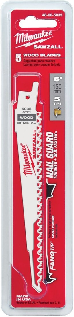 

Набор пильных полотен Milwaukee 48005035 (5 предметов)