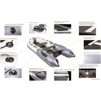 Моторная лодка Ривьера Компакт R-K-3600 СК lg/gf (светло-серый/графит)