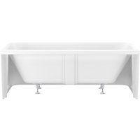 Ванна Wellsee Clermont 170x75 28260202R (пристенная ванна белый глянец, экран, ножки, сифон-автомат глянцевый белый) в Бресте