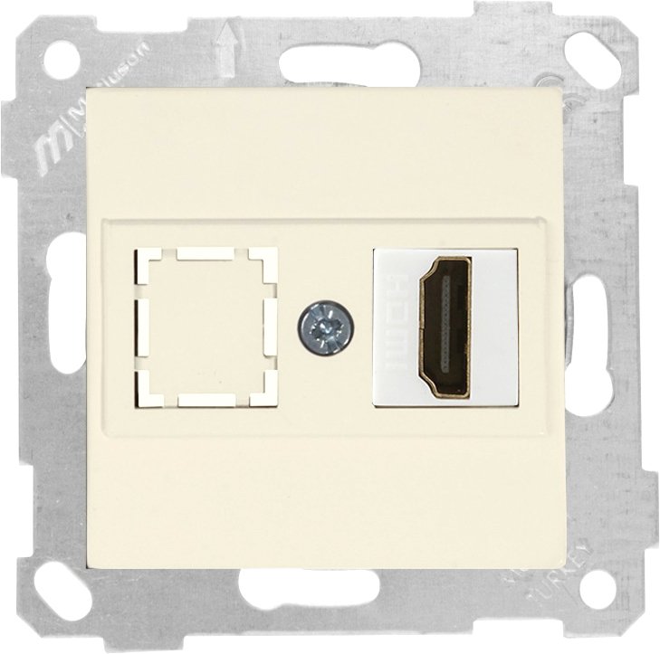 

Розетка HDMI Mutlusan Rita 2200-457-0102 (слоновая кость)