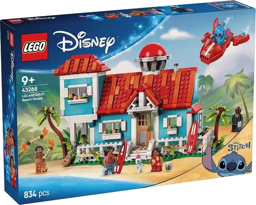

Конструктор LEGO Disney Пляжный домик Лило и Стича 43268