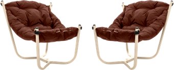 Кресло M-Group Чил 29360505 (2 шт, бежевый/коричневая подушка)