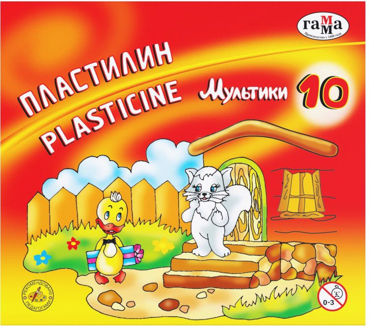 

Пластилин Гамма Мультики 280017 (10 цв)