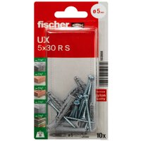 Дюбель универсальный Fischer UX 5X30 R S K NV 503808 (10 шт)