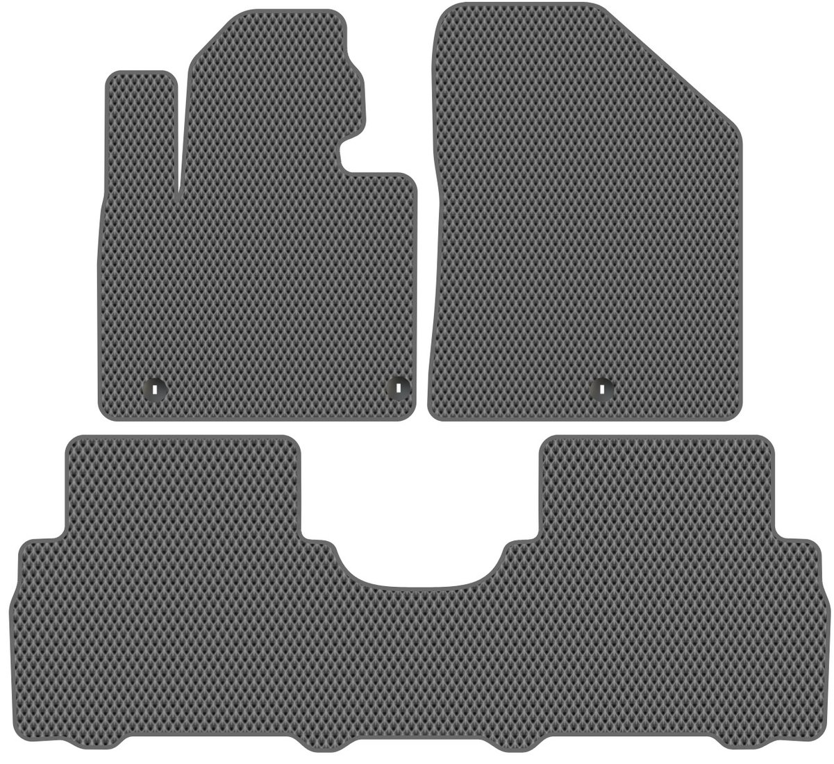 

Комплект ковриков для авто Alicosta Kia Sorento Prime III (suv 7 мест / UM) 2014 - 2020 (серый, ромб)