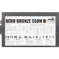 Блок питания AeroCool Aero Bronze 550W