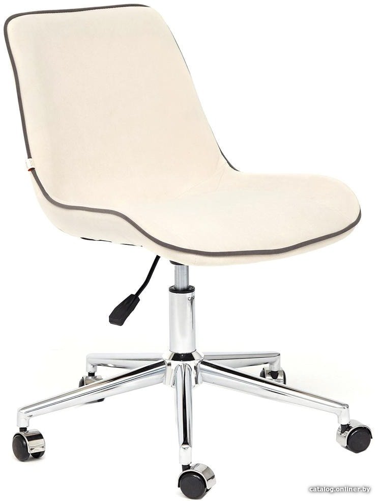 Офисное кресло TetChair Style (флок, молочный)