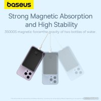 Внешний аккумулятор Baseus Magnetic Mini Air Wireless Fast Charge Power Bank 20W 10000mAh (черный) + брендированный брелок Baseus