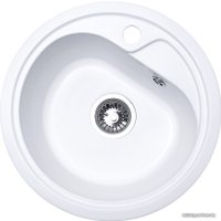 Кухонная мойка GranAlliance G-13 (молочный, с сифоном)