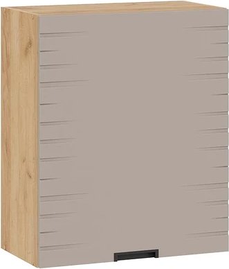 

Шкаф навесной Трия Гренада фреза 1В6 с одной дверью (дуб крафт золотой/холст латте)