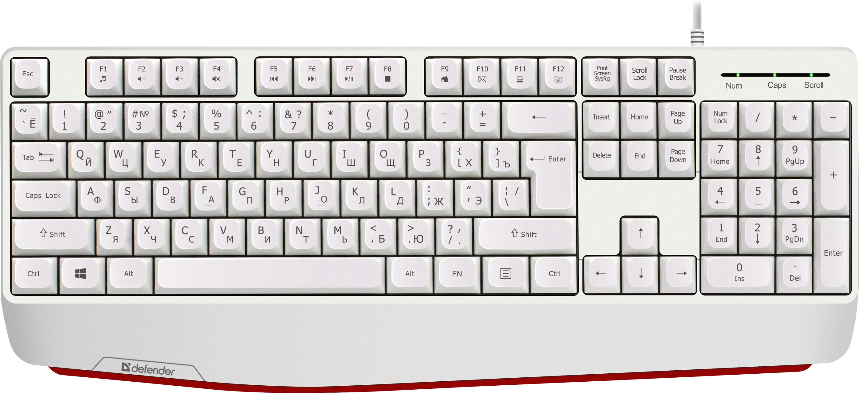 

Клавиатура Defender Atom HB-546 (белый)