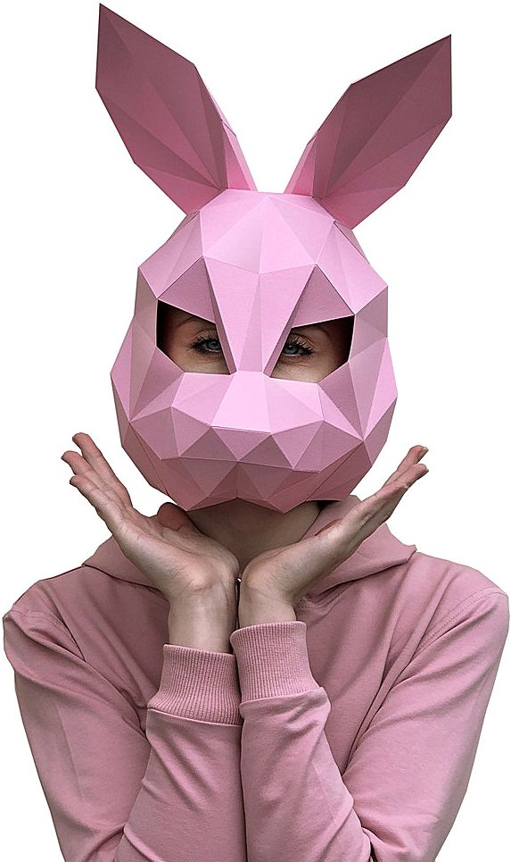 

PaperCraft PAPERRAZ Маска Зайка (розовый)
