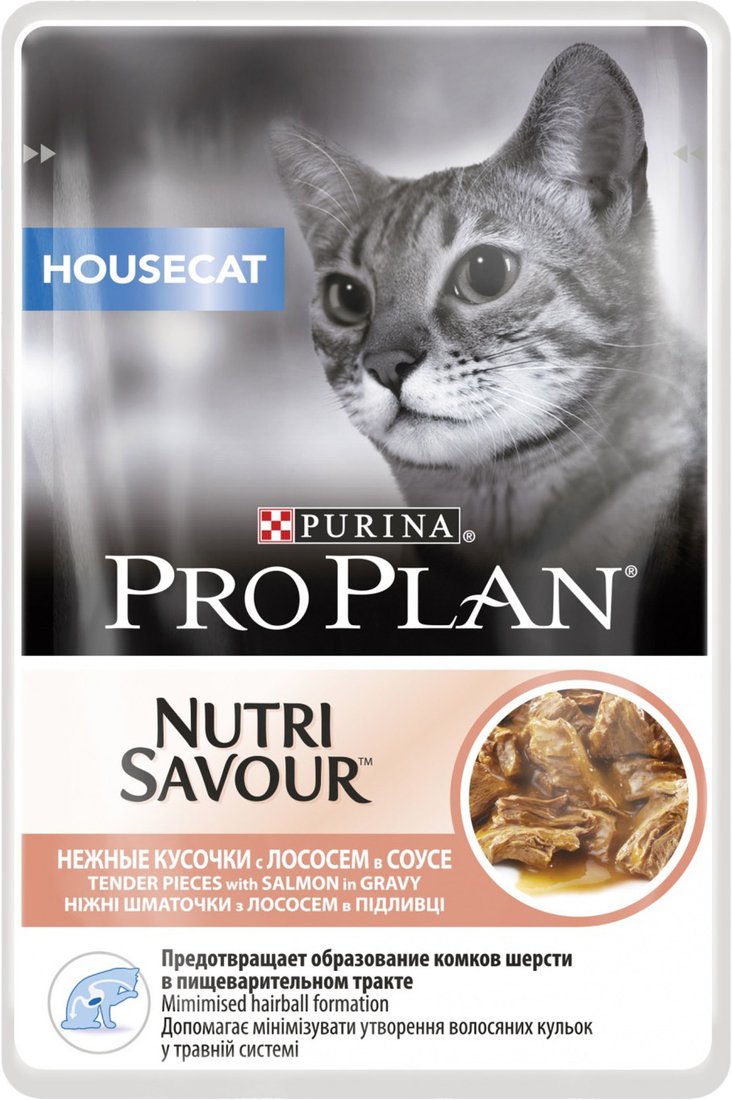

Пресервы Pro Plan Housecat с лососем 0.085 кг