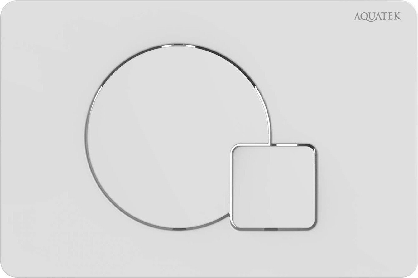 Панель смыва Aquatek KDI-0000066 (белый глянец)