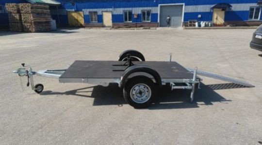 Одноосный прицеп AvtoS A25P1B (2500x1500x, R13, ресс. AL-KO)