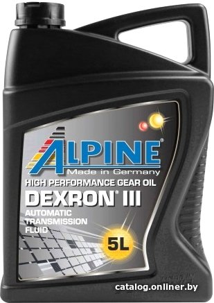 Трансмиссионное масло Alpine ATF DEXRON III (rot) 5л