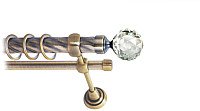 Lm Decor Кристалл 130 2р витой 25/16мм (антик, 3.6м)