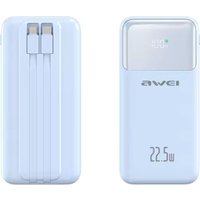 Внешний аккумулятор Awei P107K 20000mAh (голубой)