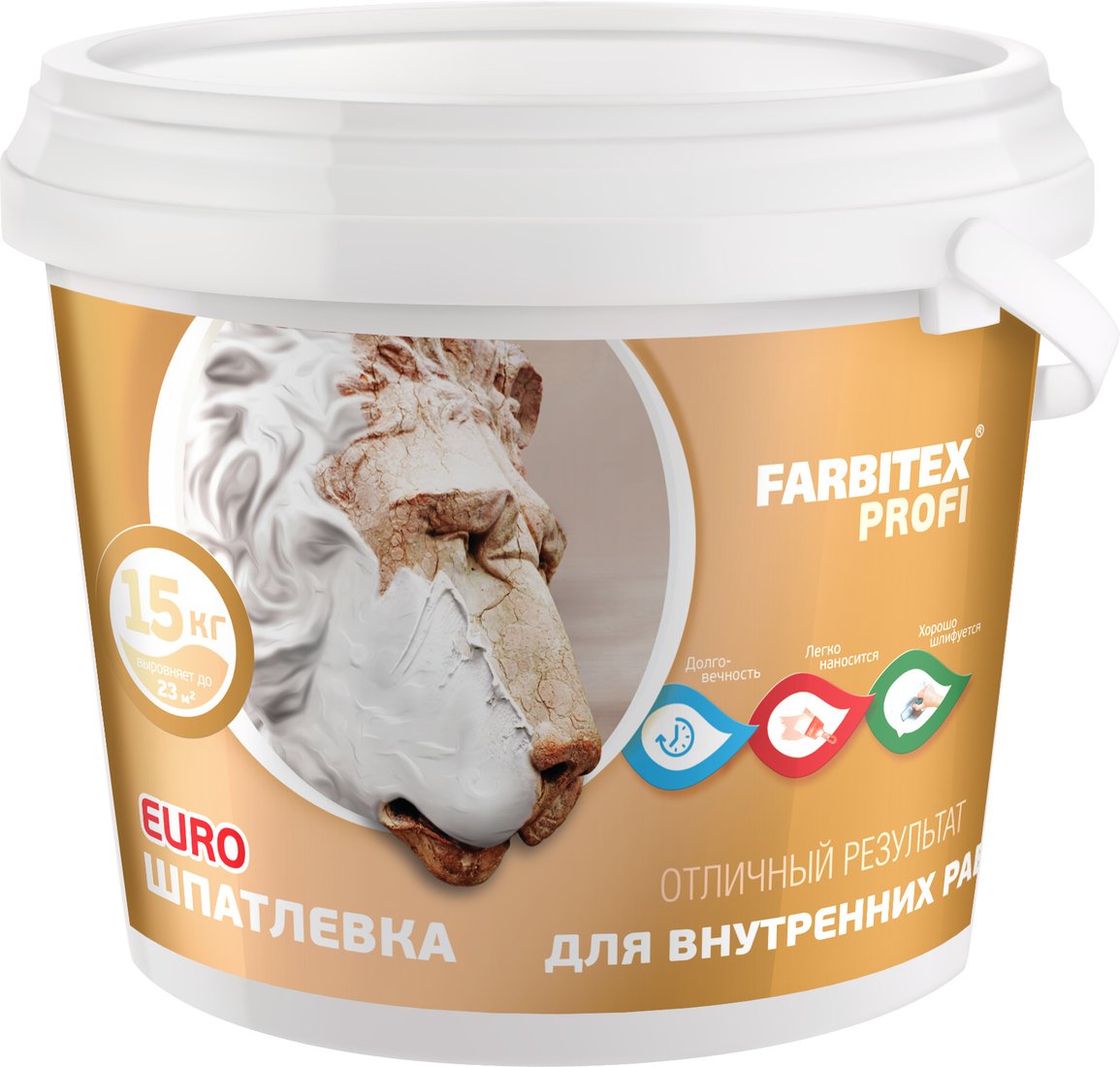 

Шпатлевка Farbitex Профи Для внутренних работ (3 кг)