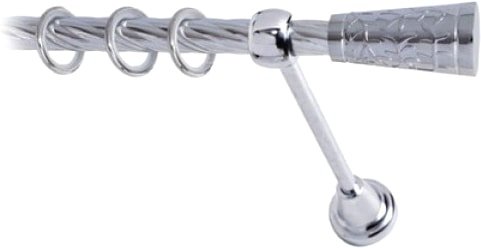 

Карниз для штор Lm Decor Византия (хром, витая, 3.6м 16мм, 1 ряд)