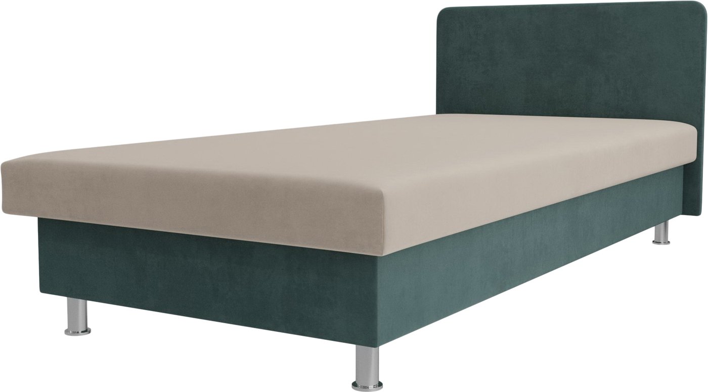 

Кровать Лига диванов Мальта 200x80 101735 (бежевый/бирюзовый)