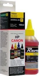 

Чернила Revcol 128797 для HP, Canon, Lexmark 100 мл (желтый)