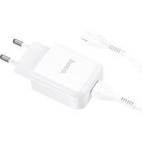 Сетевое зарядное Hoco N2 Lightning (белый)